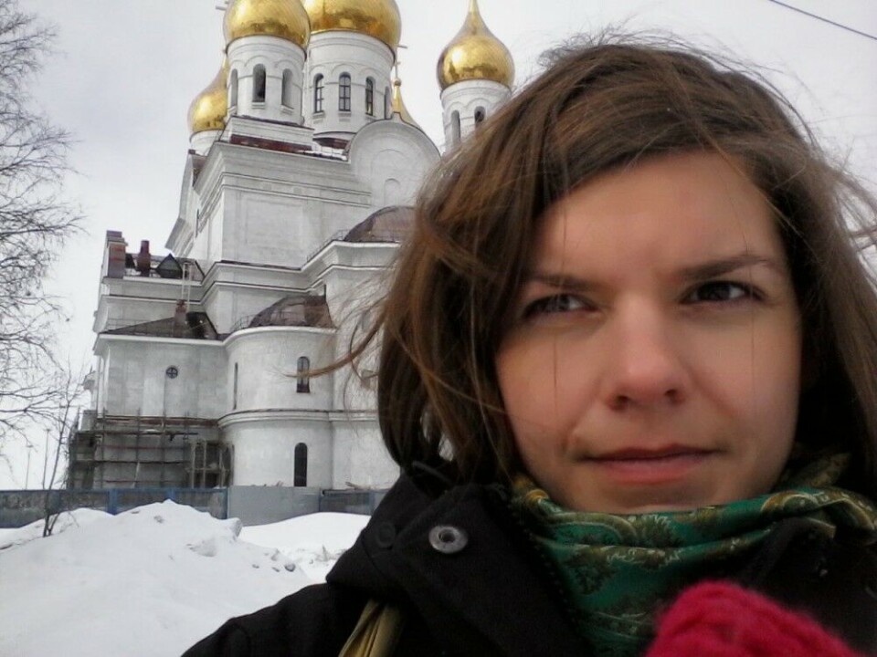Laura Meller in Arkhangelsk. Photo: Selfie