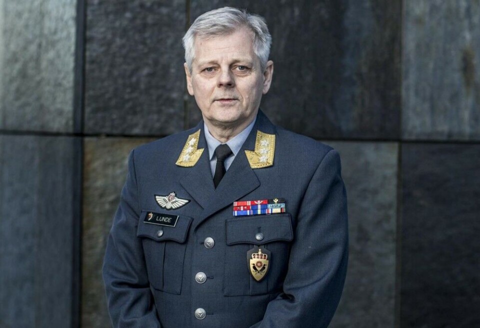 Head of the Norwegian Intelligence Service Lieutenant General Morten Haga Lunde. Photo: Forsvaret.no