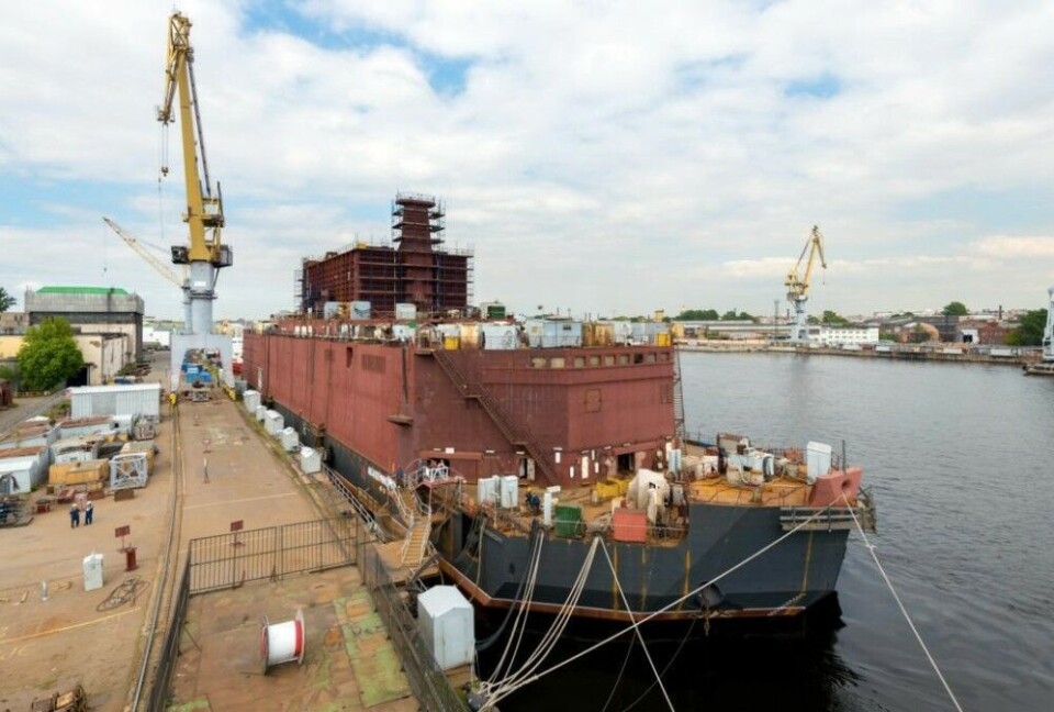 Floating nuclear power station 'Akademik Lomonosov' will be ready for operations in Pevek on Russian east Arctic coast in 2019. Photo: Bz.ru