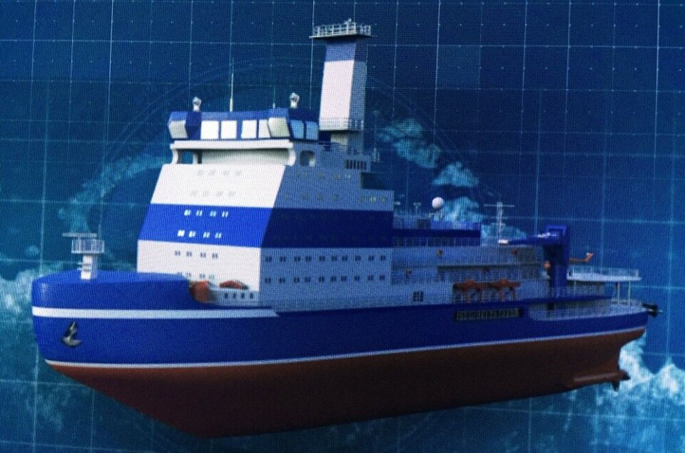 The LK-60 will be the world's most powerful icebreaker. Photo illustration: Atle Staalesen