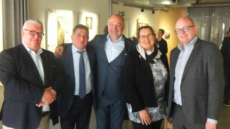 Ambassador Teimuraz Ramishvili (second from left) in Kirkenes, Norway. Photo: Russian Embassy in Norway