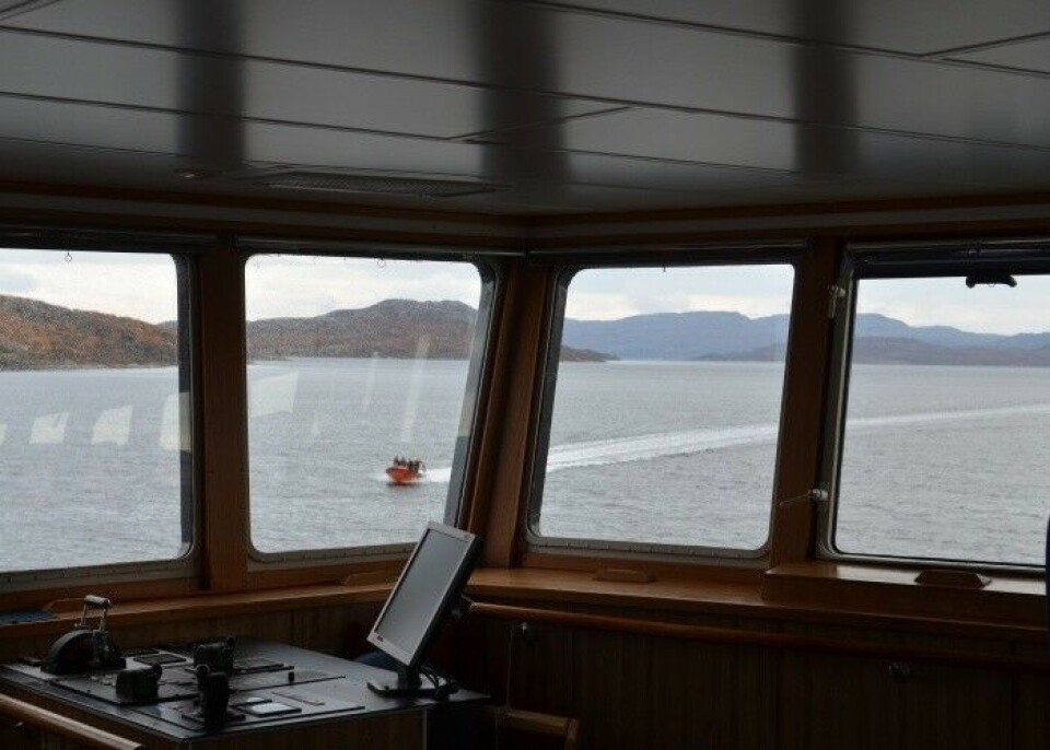From the bridge of research vessel 'johan Hjort'. Photo: Atle Staalesen