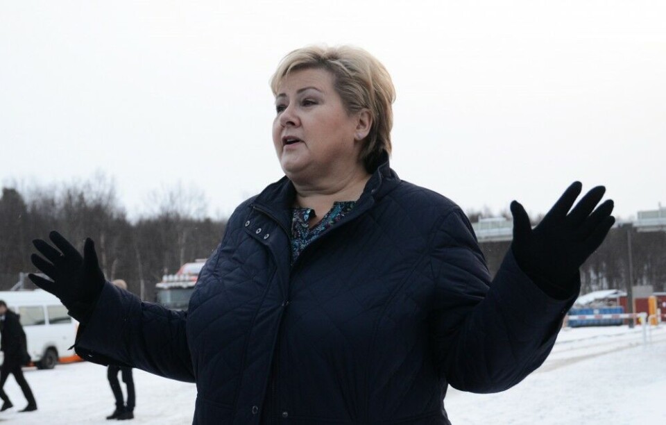 Big possibilities at sea, Erna Solberg says. Photo: Atle Staalesen