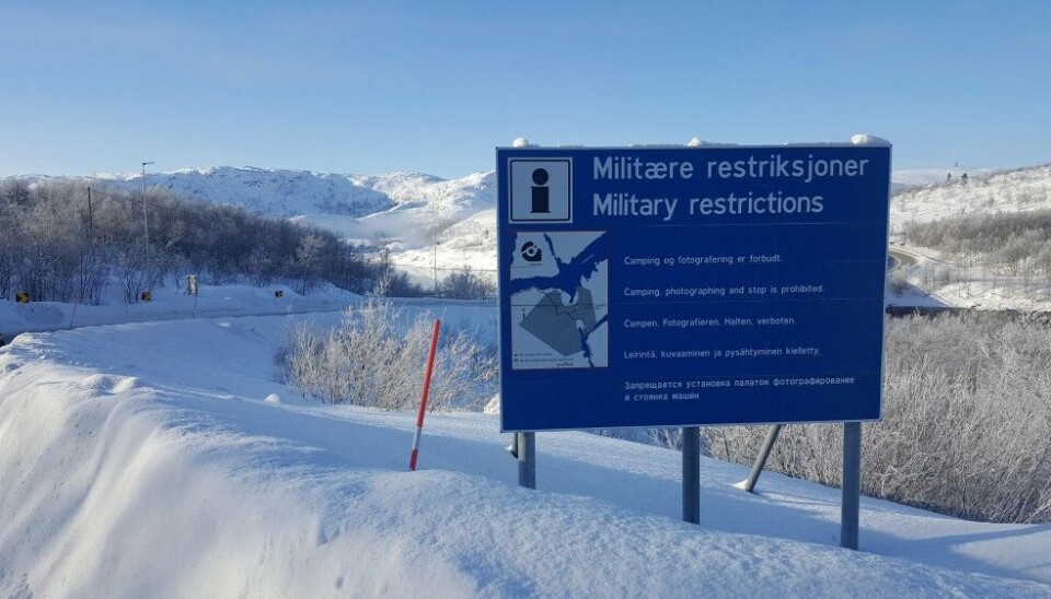 The Norwegian Armed Forces has several installations and camps in northern Norway where there are restrictions on photographing. Photo: Thomas Nilsen