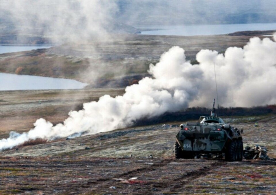На полуострове Средний, в нескольких километрах от территории Норвегии. Фото: mil.ru