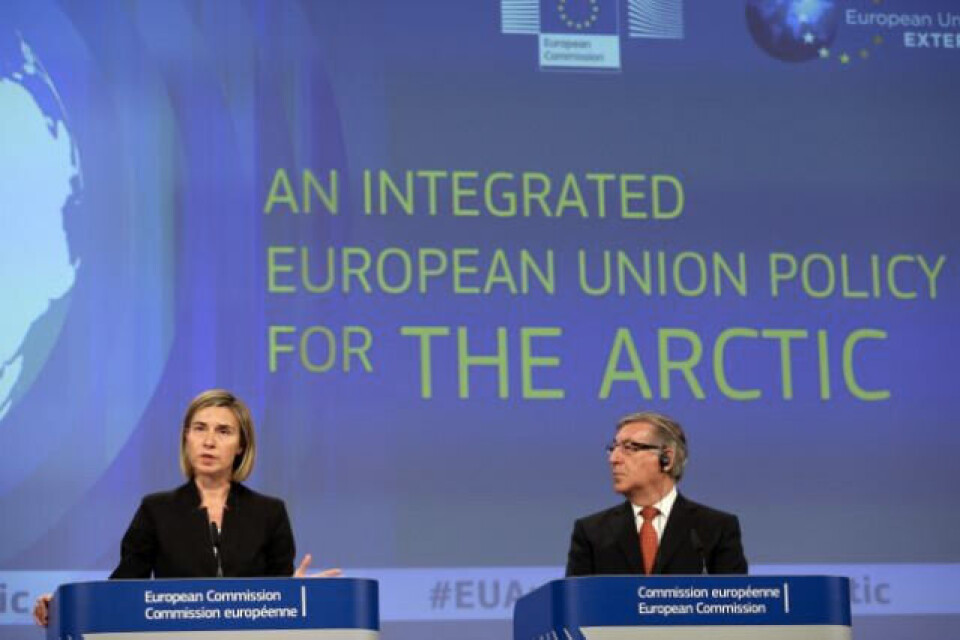 Federica Mogherini presents the new EU Arctic policy. Photo: ec.europa.eu