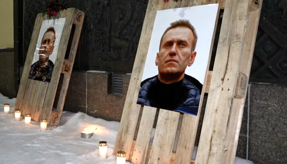 Alexei Navalny memorial in Kirkenes, Arctic Norway. Photo: Elizaveta Vereykina