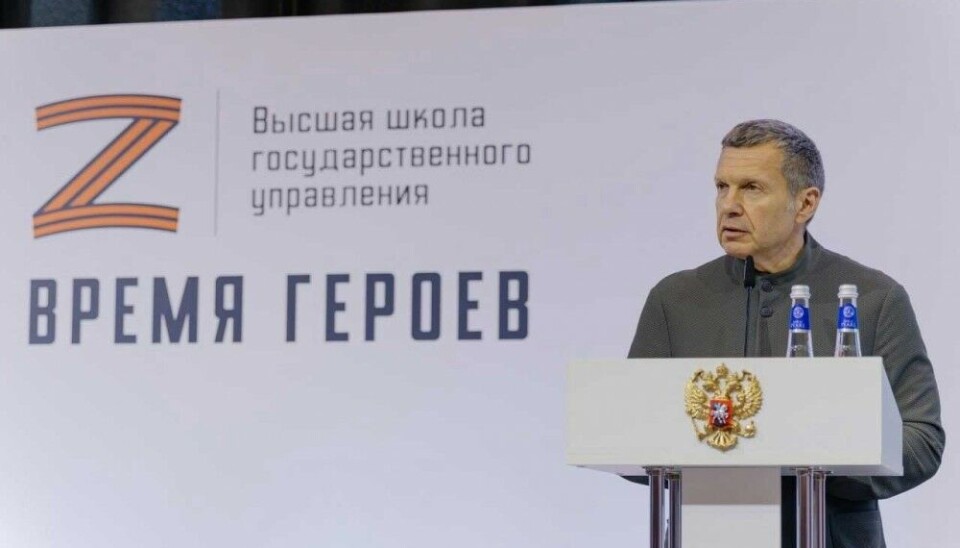 Kremlin propagandist Vladimir Solovyev is among the people behind the Vremya Geroyev (Time for Heroes) program. Photo: program website