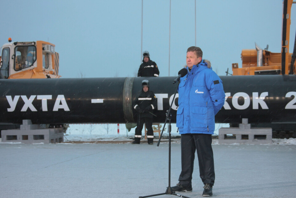 Gazprom CEO Aleksey in November officially launched construction of the Ukhta-Torzhok 2 project. Photo: Gazprom.ru