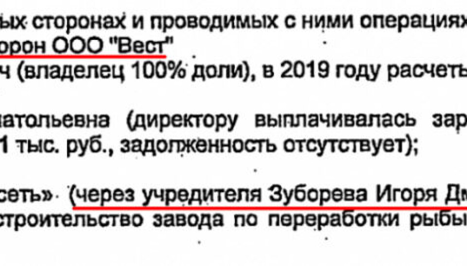 Financial Statements of LLC “Vest”