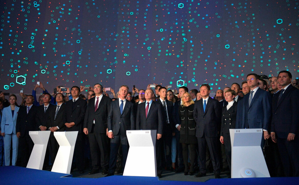 Vladimir Putin at the opening of the Yamal LNG in December 2017. Photo: Kremlin.ru