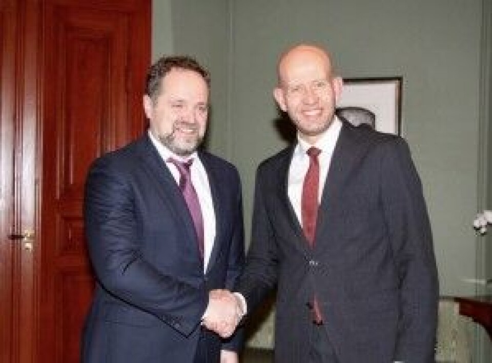 Minister Sergey Donskoy together with Norway’s Tord Lien. Photo: Regjeringen.no
