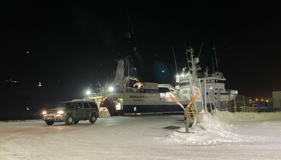 The Melkart-5 is among the Russian commercial vessels suspected of playing a role in Russian intelligence activity in Norwegian waters. The ship has been a frequent visitor to Norwegian ports like Båtsfjord. Photo: Atle Staalesen