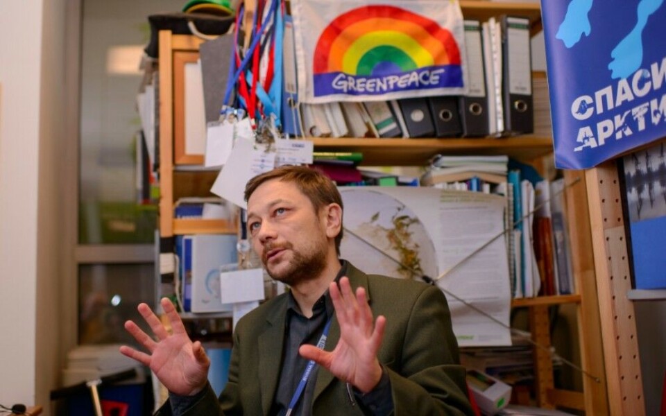 Vladimir Chuprov is head of Greenpeace Russia’s energy program. Photo: Kirill Zatrutin, 7x7-journal.ru