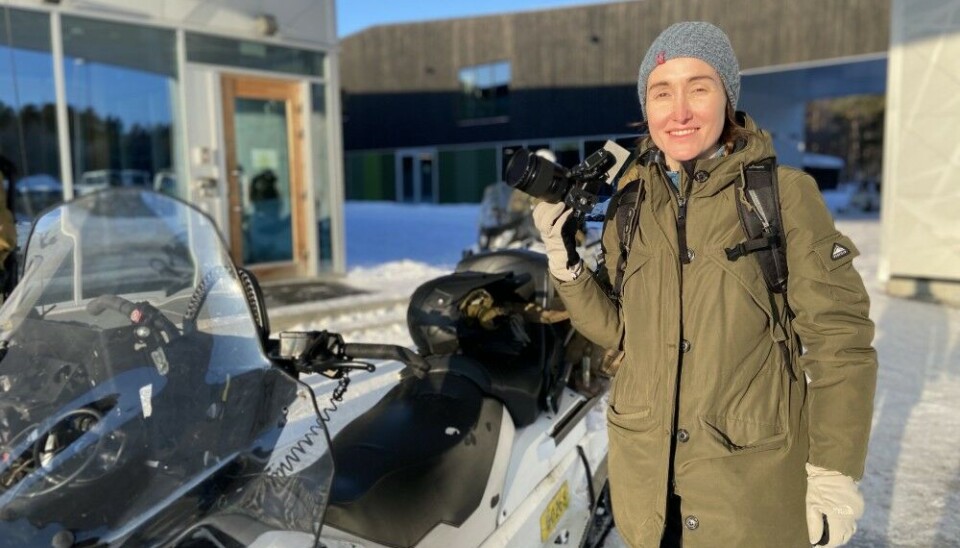 Elizaveta Vereykina joined the Barents Observer team as video-reporter in early February. Photo: Thomas Nilsen
