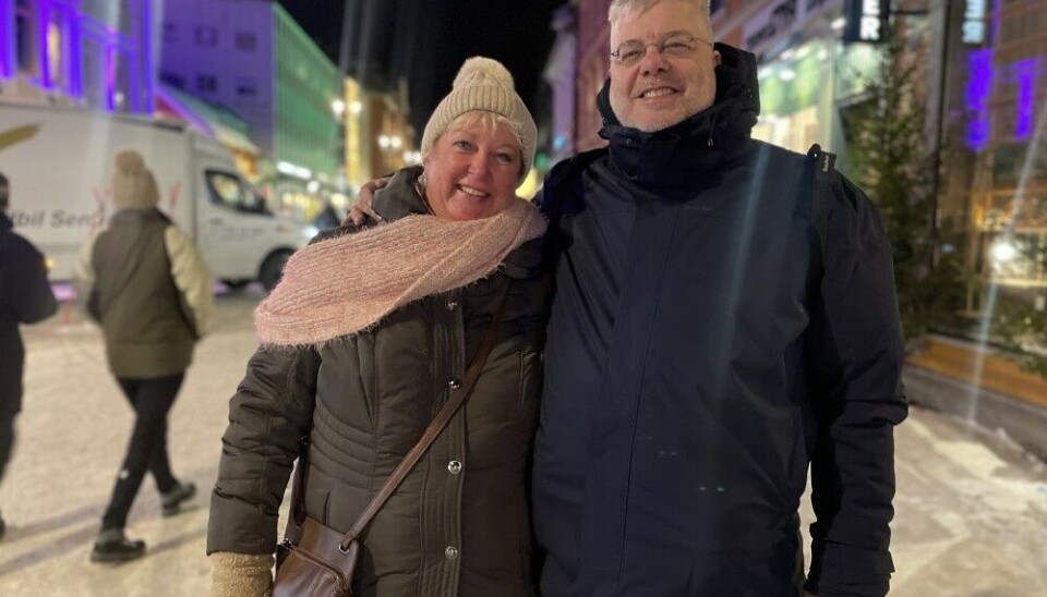 Ingrid and her husband Edwin are visiting Tromsø from the Netherlands. They have always wanted to see the northern lights. Photo: Elizaveta Vereykina