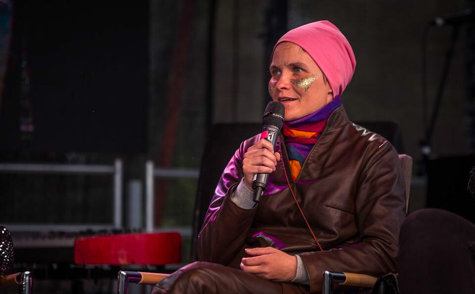 Cultural worker and drama director Pauliina Feodoroff. Photo: Ville Fofonoff / Yle
