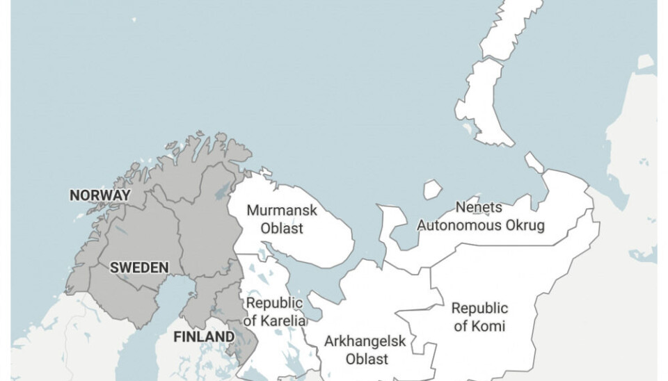 The Barents Cooperation was established in 1993 with the purpose of promoting cross-border collaboration with post-Soviet Russia on sustainable development and stability in the north. With the five Russian member regions out, the Barents map lost 2/3 of its geographical size.