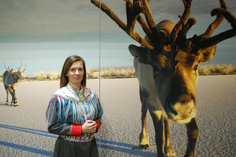 Aile Javo is President of the interregional Sami Council. Photo: Rebecka Snefuglli Sondell