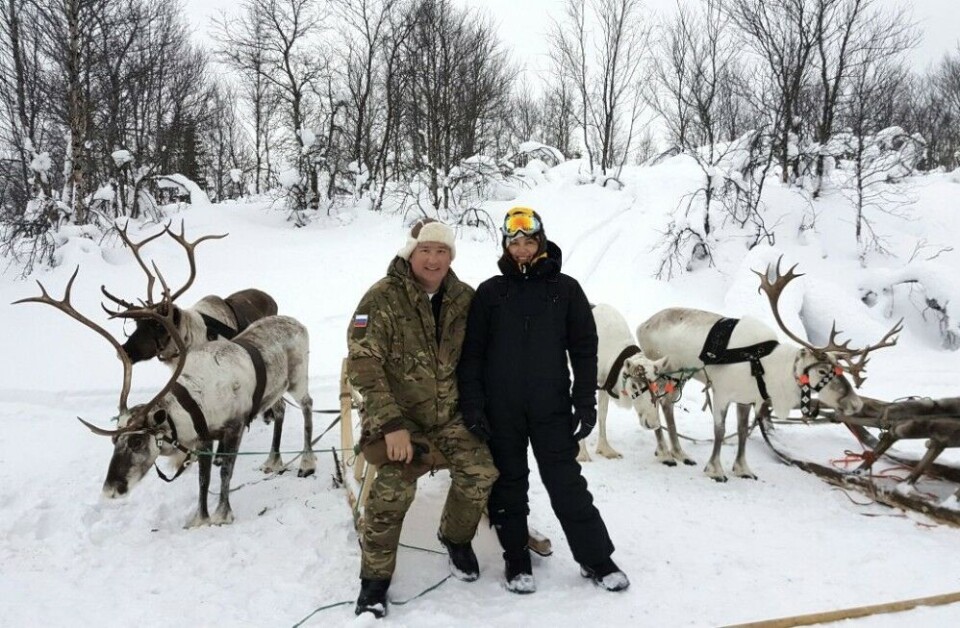 Deputy Prime Minister Dmitry Rogozin and Murmansk Governor Marina Kovtun during a meeting in the Russian Arctic Commission in Murmansk in March. Photo: Twitter.com/Rogozin