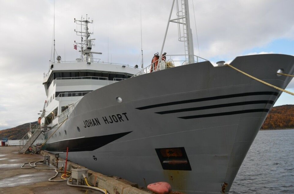 Research vessel 'Johan Hjort' will soon head toward the Norwegian-Russian border areas for marine research. Photo: Atle Staalesen