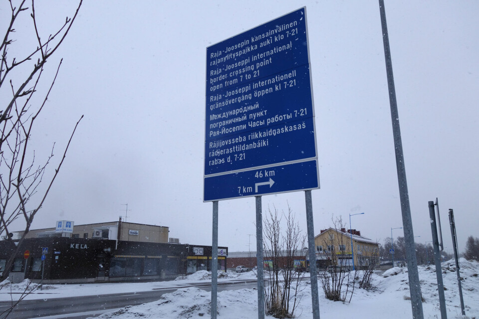The border-crossing point of Raja-Joseppi is located about 50 km from the town of Ivalo, northern Finland. Photo: Atle Staalesen