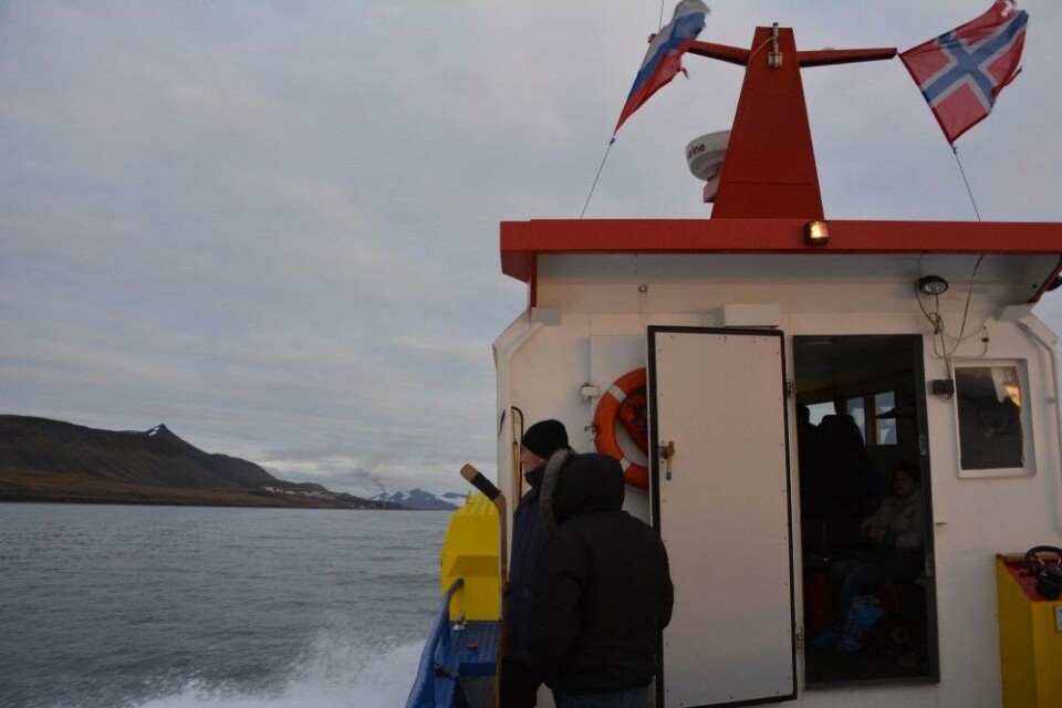 On the way to Barentsburg, the Russian stronghold in Svalbard. Photo: Atle Staalesen