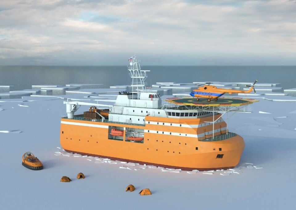 The Arctic research platform is to be ready for operation in 2020. Illustration by Admship.ru