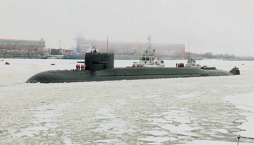 Подводная лодка специального назначения «Подмосковье», базирующаяся в Оленьей губе. Корабль способен доставлять подводные мини-аппараты к местам проведения операций, таких как установка или разрушение подводных кабелей или для других подводных работ. Фото: «Севмаш»