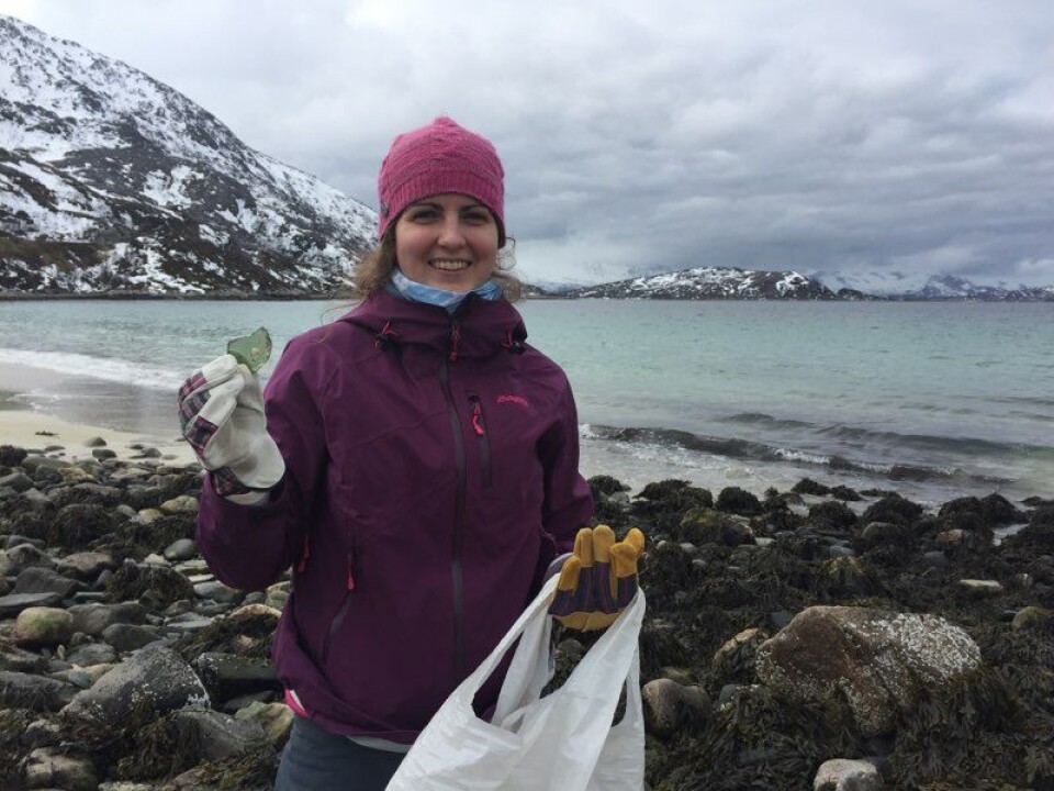 Charmain Hamilton with the Norwegian Polar Institute. Photo: Elin Vinje Jenssen