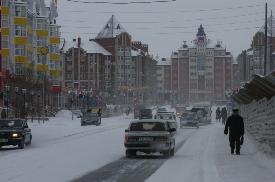 Main street in Salekhard, Siberia. Photo: Thomas Nilsen