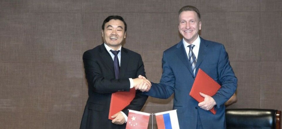 Chairman of the CDB Hu Huaibang and leader of the VEB Igor Shuvalyov. Photo: Vnesheconombank