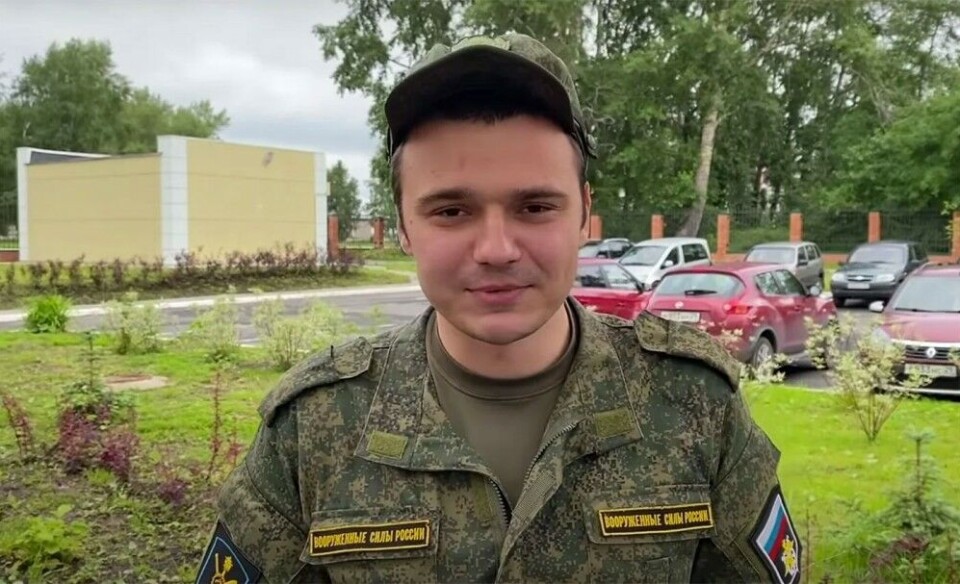 Ruslan Shaveddinov serves at an isolated military post in Arctic archipelago Novaya Zemlya. Photo: Navalny Live