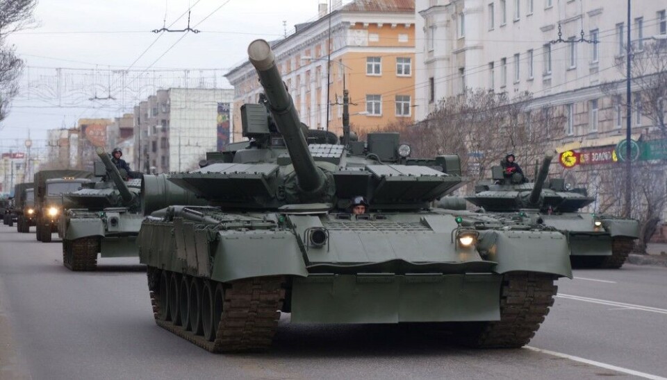 Military parade in Murmansk.