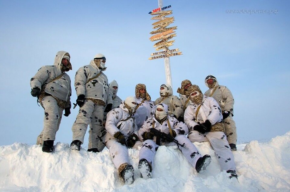 Arctic troops on snow. Photo: mil.ru