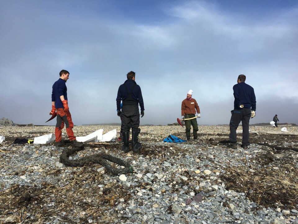 Hard work, Arctic climate, good results. Photo: Silje Hagen