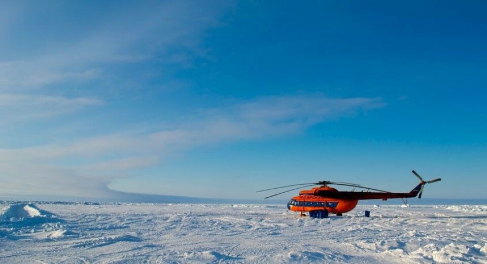 Helicopters from Aerogeo will find a place for this year's Barneo camp. Photo: ag24.ru