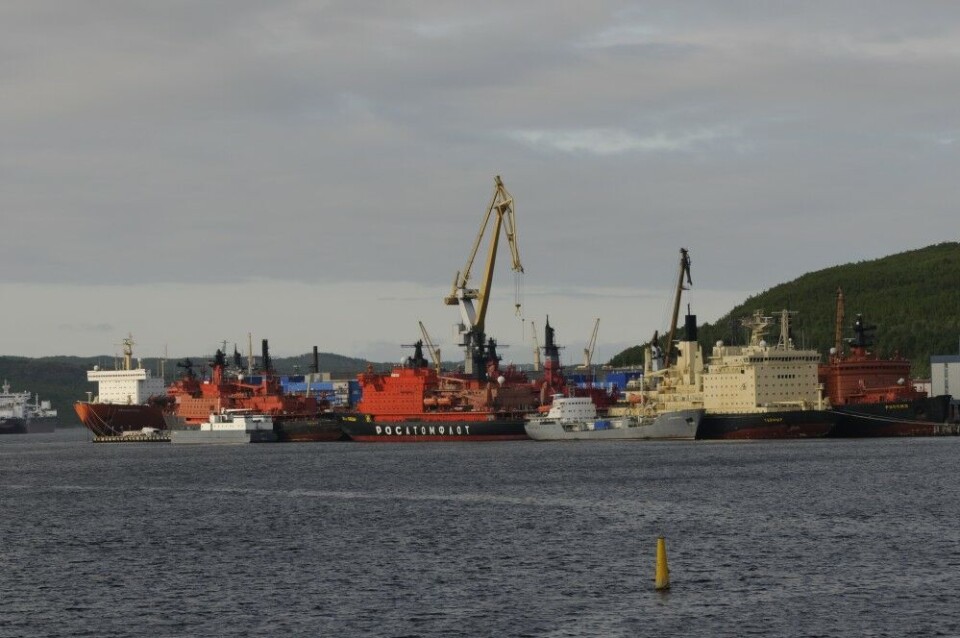 Atomflot service base in the Kola Bay. Photo: Thomas Nilsen