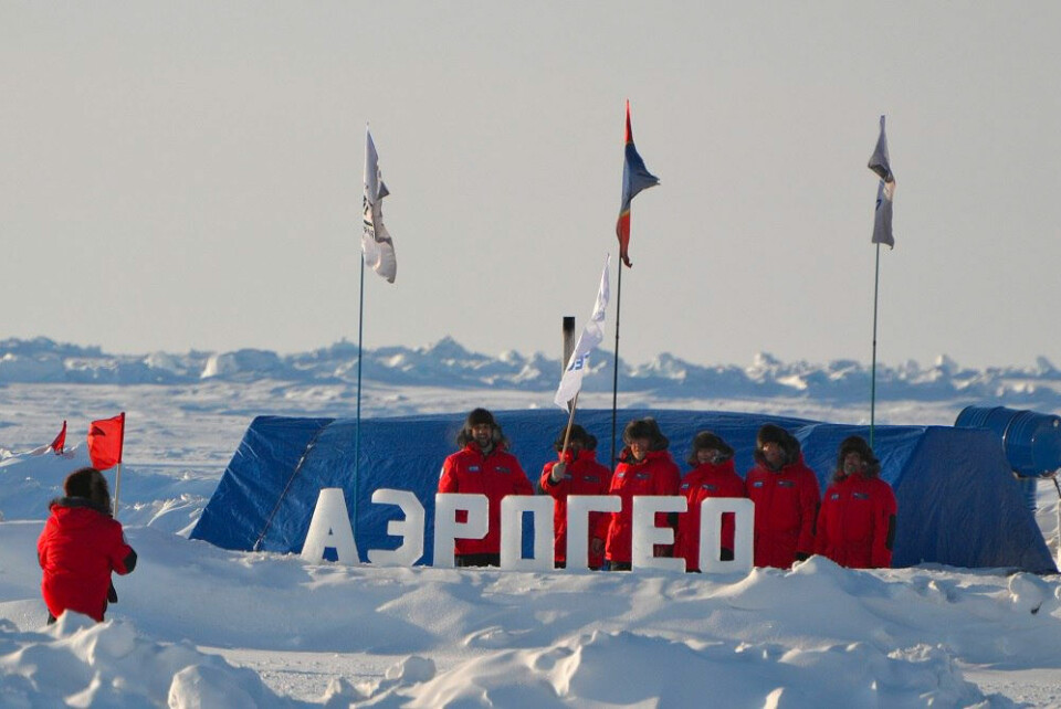 Company Aerogeo delivers flight services to the Barneo base. Photo: Aerogeo