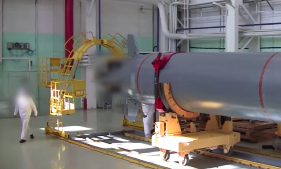 The Poseidon nuclear-powered, nuclear-tipped underwater drone. Photo from video by the Russian Defense Ministry