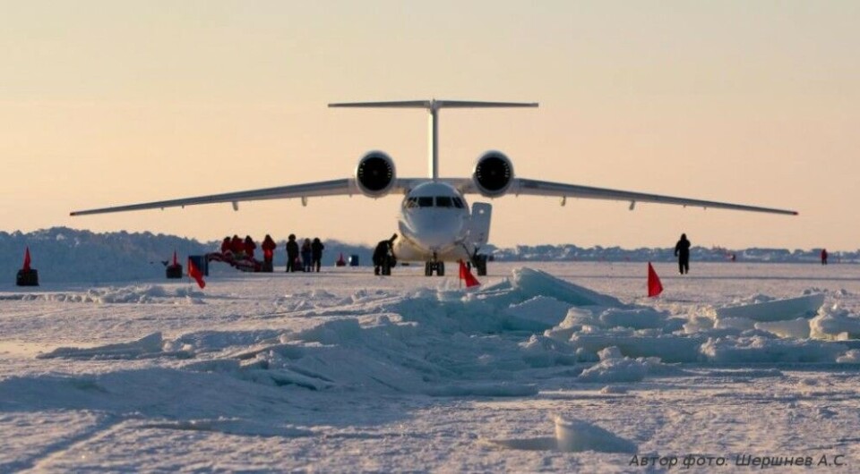 The Barneo ice runway. Photo: Aerogeo