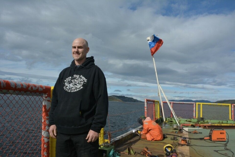 Rob Rember on board the “Akademik Tryoshnikov”. Photo: Atle Staalesen