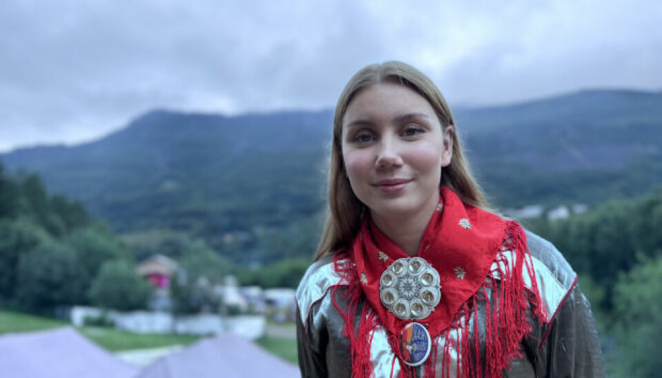 Due to Ella Marie’s rebel personality engaging in activism has come naturally. She uses the microphone and her platforms to speak up about the struggles of Sámi People. Photo: Olesia Krivtsova