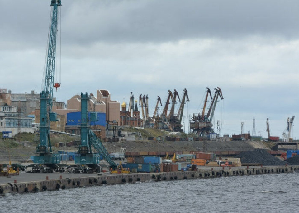Port of Dudinka. Photo: Thomas Nilsen