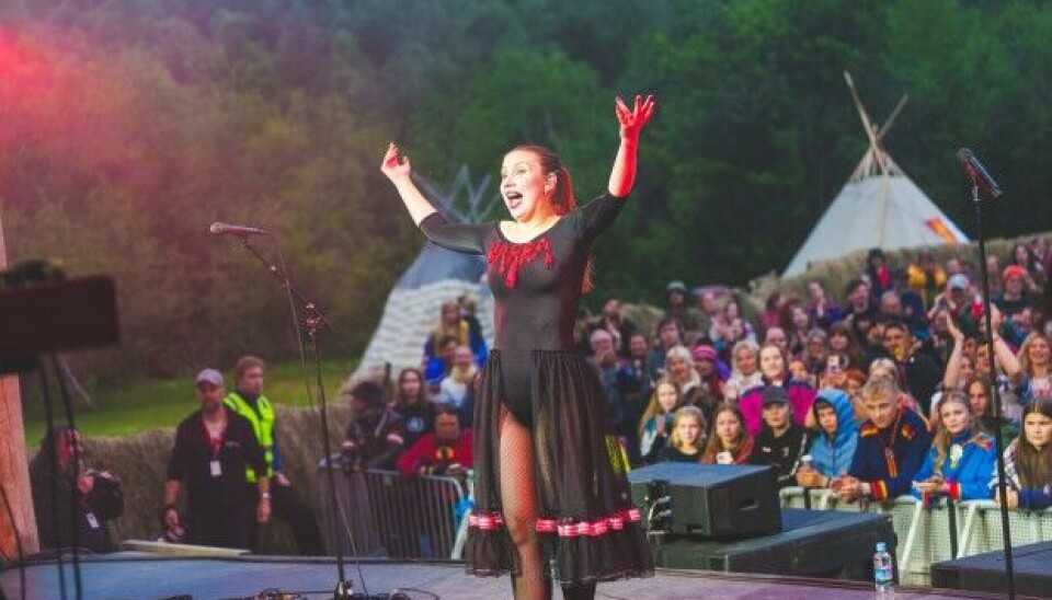 Ella Marie performed at the Riddu Riđđu festival on Thursday July 11. Photo: Riddu/Ørjan Marakatt Bertelsen