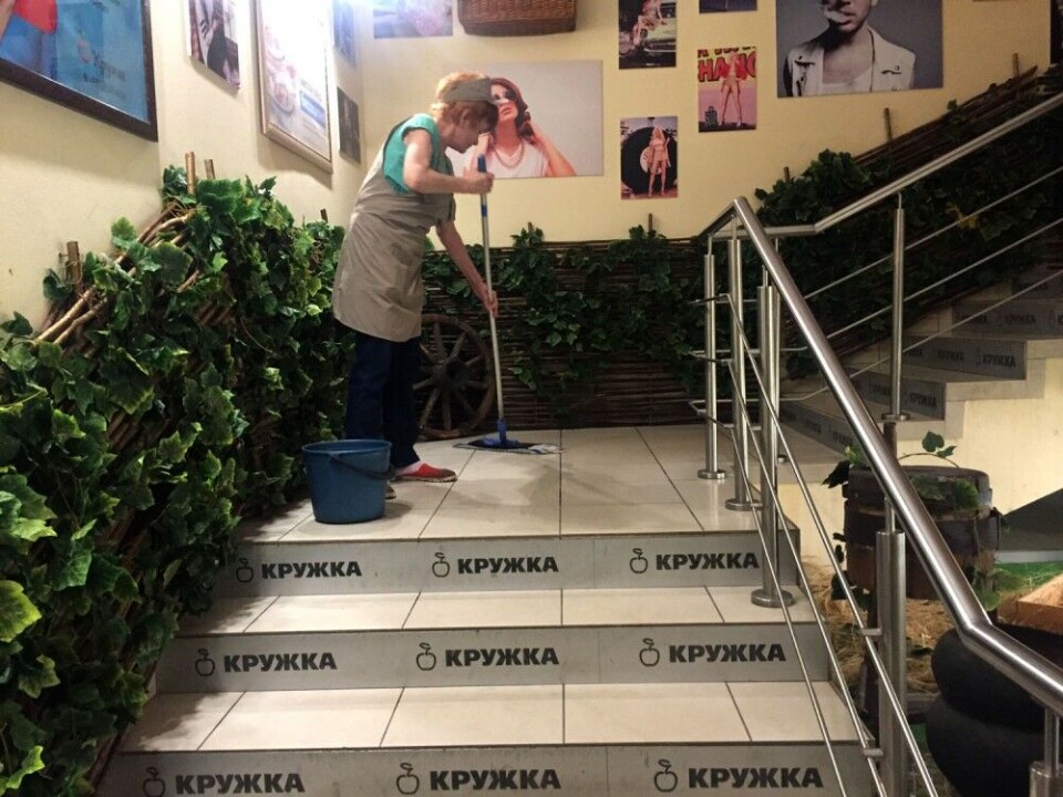 A mess might be imminent at the 'Kruzhka'. Photo: Atle Staalesen
