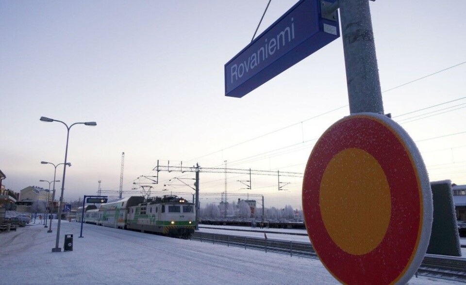 Here, but no longer. Rovaniemi is northern end station on the Finnish rail grid. Photo: Atle Staalesen