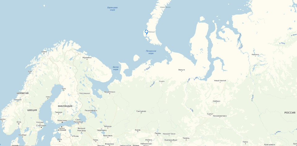 Rogachevo is military base in archipelago Novaya Zemlya