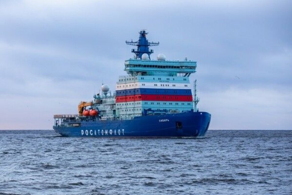 The 'Sibir' is the second icebreaker of the 22220 class built in St. Petersburg. Photo: Baltic Shipyard