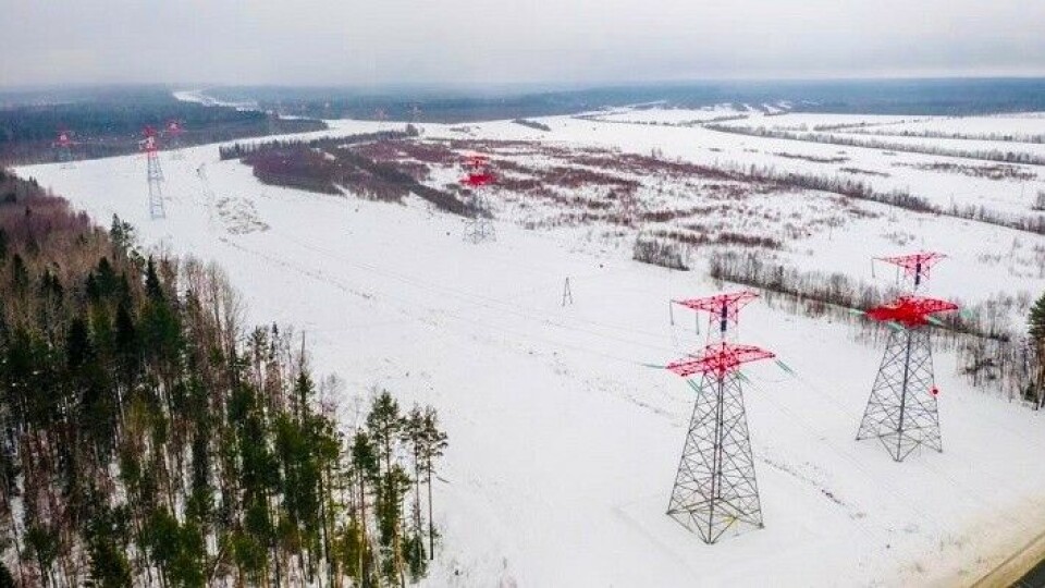 The new Kola-Karelia power line. Photo: Rosseti